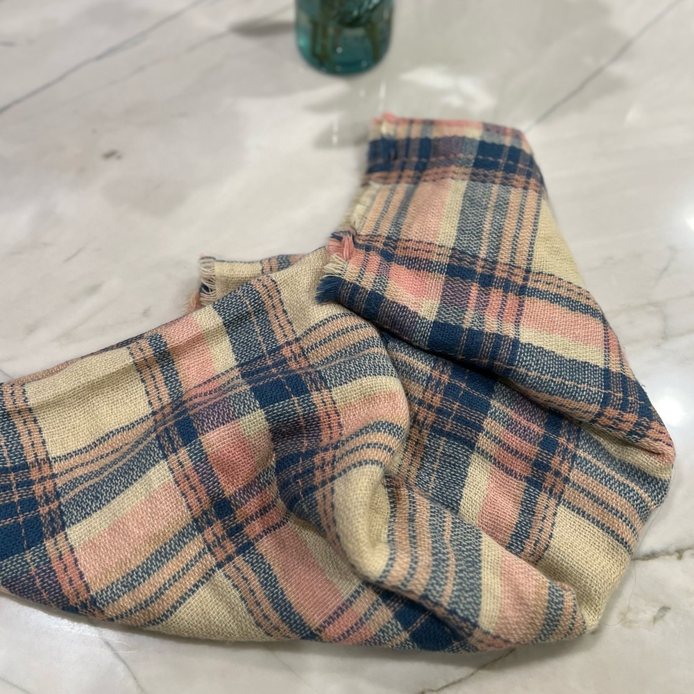 Blanket Scarf oversized soft and cozy plaid - Picture 3 of 4